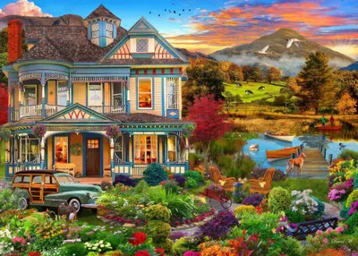 Productafbeelding van Bluebird Puzzel, Puzzel, Tuin, Landelijke Stijl, 500 stukjes