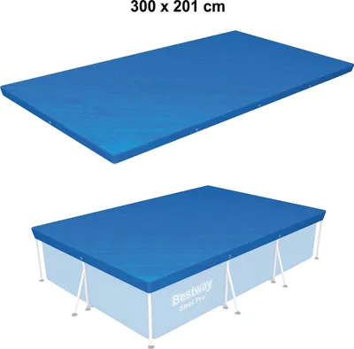 Obrázek produktu pro Bestway 58106, Obal, Modrá, Polyetylen, 3 m, 2,01 m, 66 cm