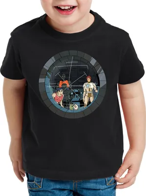Produktbild von style3 Future Crew Kinder T-Shirt anime raumschiff captain
