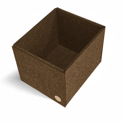 Produktbild von Aufbewahrungsbox CLEAN Filz 23 x 19 x 18 cm ohne Deckel in hellbraun meliert