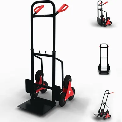 Zdjęcie produktu dla Wózek schodowy MAXCRAFT do 150 kg w kolorze czarnym