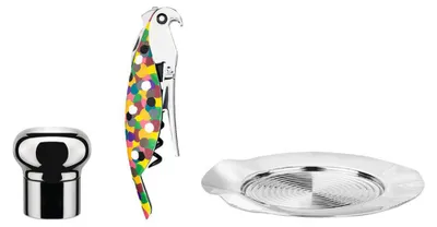 Immagine prodotto di Alessi - Set da regalo per vino, 3 pezzi, acciaio inox