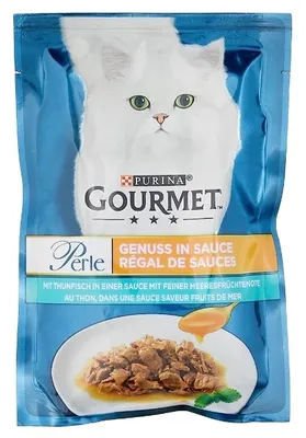 Produktbild von Purina GOURMET Perle Genuss in Sauce mit Thunfisch in einer Sauce (85 g)