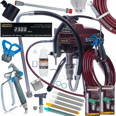 Imagen del producto de Kit de inicio Zenthril Apex B, incluye pistola de pintura y accesorios