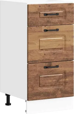 Obrázek produktu pro vidaXL Kuchyňská spodní skříňka Kalmar vzhled rekultivovaného dřeva materiál na bázi dřeva