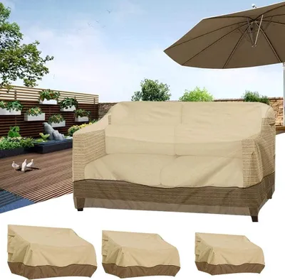 Produktbild von Outdoor-Sofa-Abdeckung UV-Schutz und Staubschutz Balkon Gartenmöbel Terrassenbank-Abdeckung Gartenkissen Schutzhülle