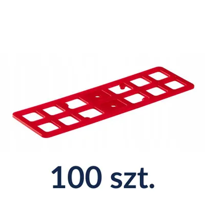 Zdjęcie produktu dla Podkładka montażowa do dużych obciążeń 160x50 mm gr. 2 mm dystanse do 4 ton - 100 szt.