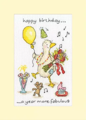 Zdjęcie produktu dla Zestaw do haftu krzyżykowego Bothy Threads "Fabulous", wzór do liczenia, XGC51, 10x16cm