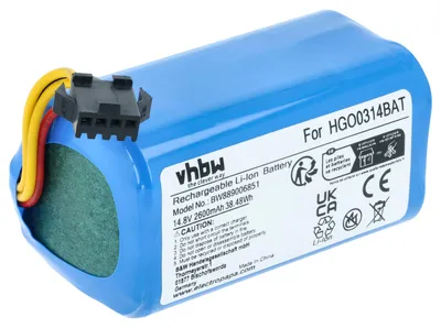 Produktbild von vhbw Akku kompatibel mit Easyhome 800560 Saugroboter (2,6 Ah, 14,8 V, Li-Ion)