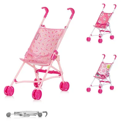 Produktbild von Chipolino Puppenbuggy Lily klappbar, Doppelräder, ab 3 Jahren, Schiebehöhe 57 cm rosa