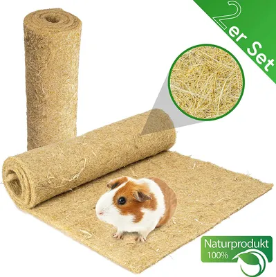 Produktbild von Nagerteppich aus 100% Hanf, 120 x 60cm, 5mm dick, 2er Pack