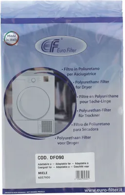 Produktbild von Schaumfilter passend für Miele 6057930 schwarz für Türe Trockner