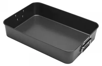 Obrázek produktu pro Hliníková forma na lasagne – žáruvzdorná pekáče – na lasagne a pečená jídla – černá – 40 x 28 cm