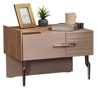 Productafbeelding van Nachtkastje met lades, in moderne stijl, voor de slaapkamer