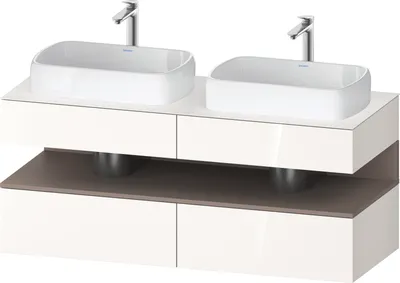 Produktbild von DURAVIT QA4767043220000 QAT KWTU WH Eck 1400x550x600 Wß Hgl.