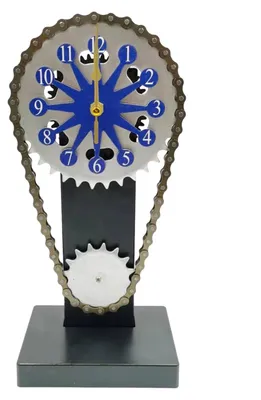 Image de Horloge murale vintage avec engrenages mobiles et design en 3D