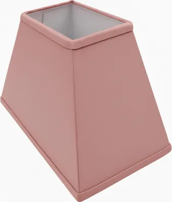 Produktbild von Lampenschirm rechteckig Samtoptik | Rosa | Trapez | H 17 X L25X B15
