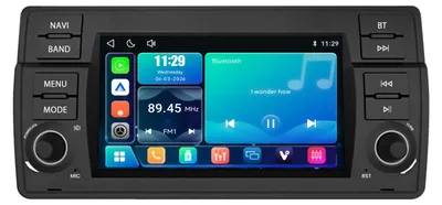 Produktbild von Linux Nachrüstradio 7 Zoll für BWM 3ER E46 mit CarPlay & Android wireless USB Auto Bluetooth 5.1 RDS