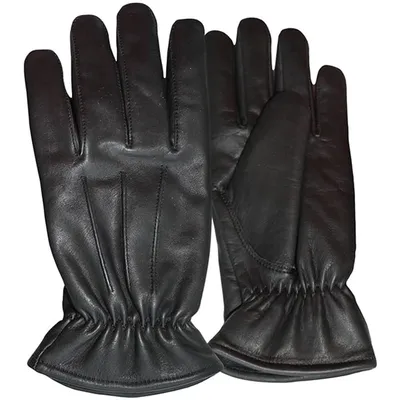 Produktbild von Herren Lederhandschuhe aus Lammnappa Handschuhe echtleder winter Handschuhe, Größe:7=S, Handschuhmodell:GL-4 Schwarz