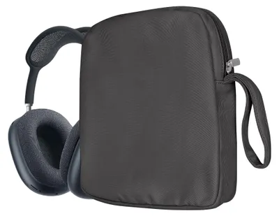 Produktbild von kwmobile Kopfhörer Tasche für Over Ear Headphones kompatibel mit Apple AirPods Max / AirPods Max 2 Case - Kopfhörer Hülle mit Reißverschluss -