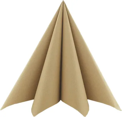 Produktbild von Airlaid Serviette Naturbraun, 33 x 33 cm, 50 Stück - Mank