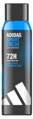 Zdjęcie produktu dla adidas Sport Fresh antyperspirant w sprayu dla mężczyzn zapewniający długotrwałą świeżość, 150 ml