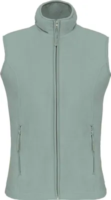 Produktbild von Kariban Damen Fleece Jacke Weste Micro Fleece-Weste Bodywarmer Fleece, Größe:4XL, Farbe:Sage