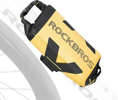 Produktbild von ROCKBROS Fahrrad Rahmentasche 100% Wasserdicht, Multifunktionale Gravelbike Tasche mit Rollverschluss, Kompakt für Oberrohr Unterrohr Sitzrohr
