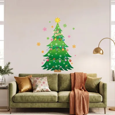 Immagine prodotto di Adesivi per l'albero di Natale – Adesivi natalizi – Decorazioni festive