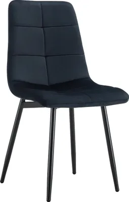 Obrázok produktu pre Kondela Jedálenská stolička Damia Typ 1 - čierna (Velvet)