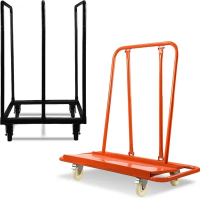 Zdjęcie produktu dla Wózek do transportu płyt Bettizia – wózek na kółkach, wózek transportowy do płyt gipsowo-kartonowych, wózek do płyt o nośności do 680 kg