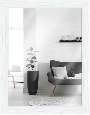 Produktbild von MendeFrames H370 Wandspiegel Weiß 60x80 cm