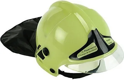 Produktbild von klein Feuerwehrhelm mit Visier, neon