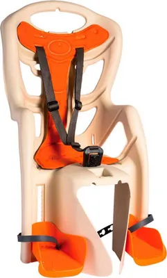 Immagine prodotto di Seggiolino per bambini Bellelli Pepe Standard Multifix per bicicletta, posteriore, beige/arancione, max 22 kg, per maschietti, beige/arancione, max 22 kg
