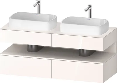 Produktbild von DURAVIT QA4767084220000 QTG KWTU WH Ek. 1400x550x600 Wß Hgl.