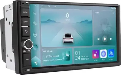 Obrázok produktu pre Autorádio s Bluetooth, CarPlay, kompatibilné s Apple a Android, stereo systém, navigácia, 1 GB RAM, 32 GB interná pamäť, 7 palcov