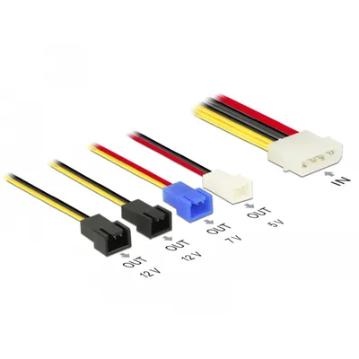 Produktbild von DeLOCK 85516, 0,2 m, Molex (4-pin), Männlich, Männlich, Gerade, Gerade