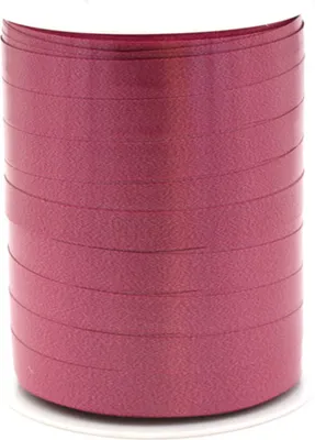 Produktbild von Geschenkband Ringelband 10mm x 250m Rolle Weinrot / Bordeaux