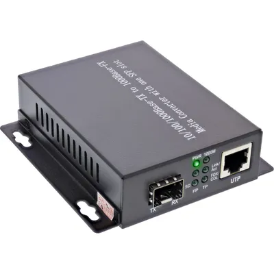 Produktbild von InLine® Netzwerk Media Konverter 10/100/1000Mb/s TP zu SFP LWL, MM, 550m