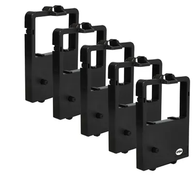 Produktbild von vhbw 5x Farbband Schriftband Ersatz für Nec 515395, 668, 515429 für Nadeldrucker, Bondrucker - Schwarz