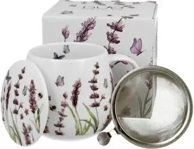 Obrázok produktu pre Porcelánový hrnek s čajovým sítkem Classic Lavender