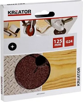 Produktbild von Satz aus 5 Schleifscheiben für Winkelschleifer - Körnung 120 - ø 125 mm - Kreator