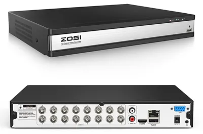 Obrázek produktu pro Záznamové zařízení s 16 kanály, rozlišení 1080P, DVR 4-v-1 – Video komprese H.265+ – Ethernetové připojení