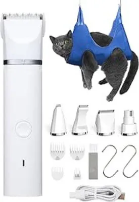 Immagine prodotto di Set 2 in 1 per la cura degli animali, silenzioso, professionale, per cani e gatti, piccolo