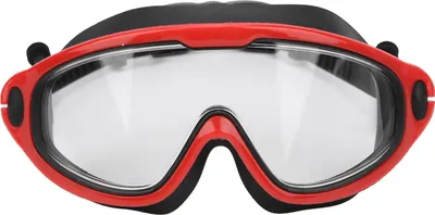 Image de Lunettes de natation pour enfants, large champ de vision, étanches, anti-buée, protection UV, lunettes de natation (noir et rouge)