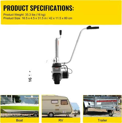 Obrázek produktu pro Elektrický přívěsný vozík, motor 350 W, nosnost 2500 kg, šedý
