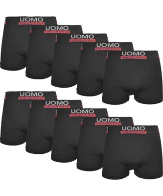 Produktbild von 10er Pack Boxershorts aus Polyamid-Elasthan, elastisch, atmungsaktiv und schnelltrocknend