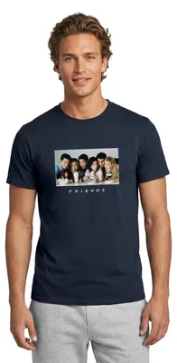 Produktbild von Spreadshirt Friends Milkshake Männer T-Shirt, XXL, Navy