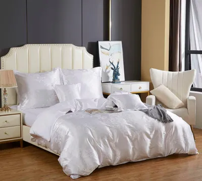 Immagine prodotto di Spod Igły i Nitki Biancheria da letto ricamata in raso 220x200 bianco AT004