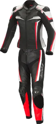 Produktbild von Büse Lederkombi Mille 2tlg. schwarz / rot  Damen 40